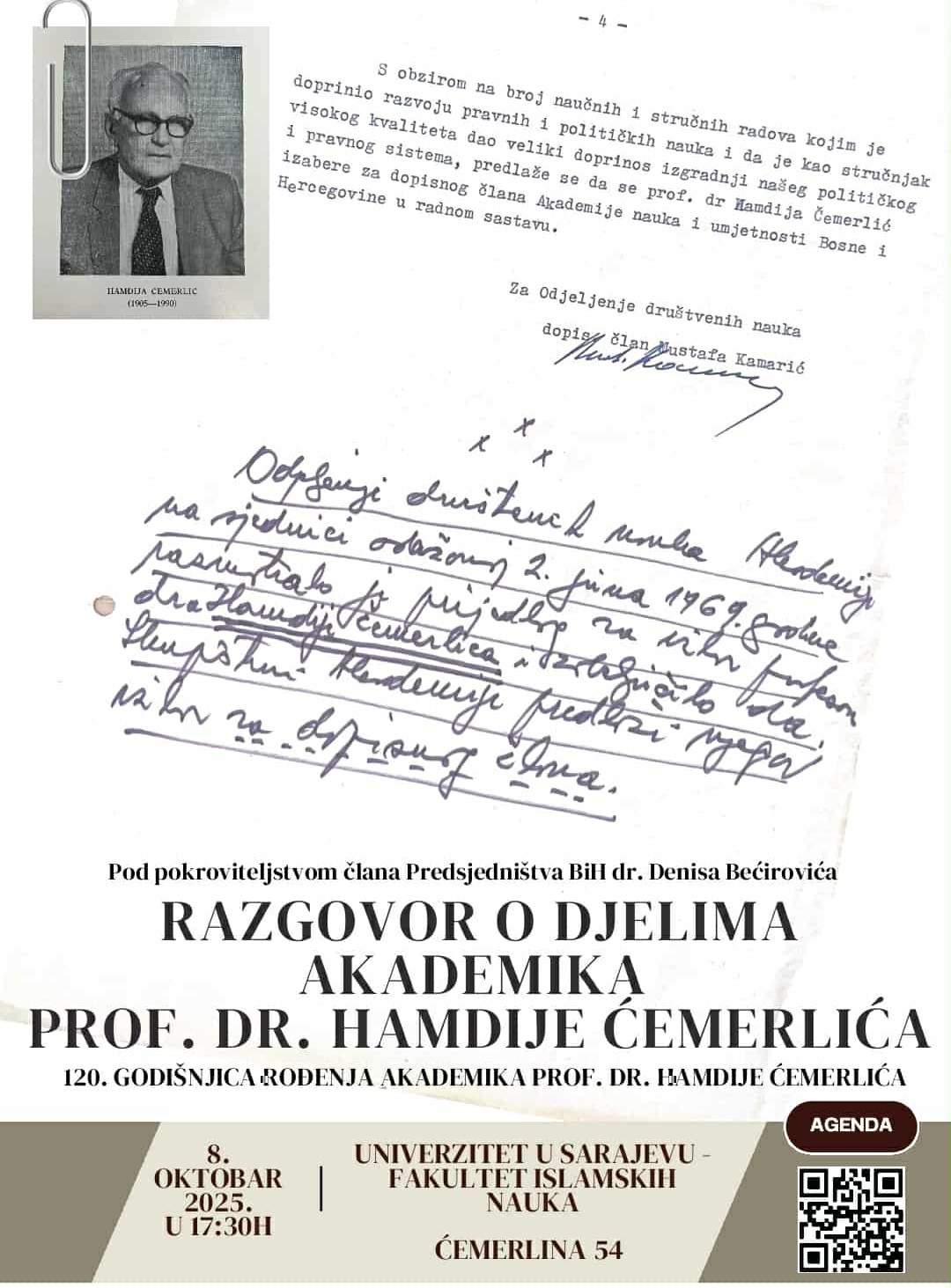 f813cc49-4d9c-4ef0-92bb-ee7c48e13326 (1).jpg - FIN: Razgovor o djelima akademika prof. dr. Hamdije Čemerlića